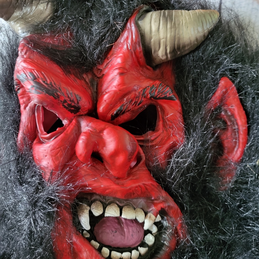Red Demon Latex Mask